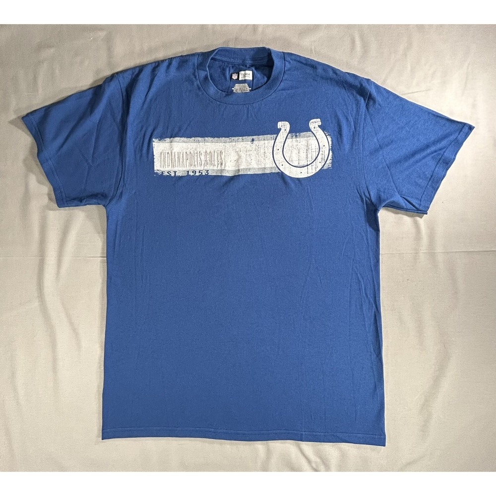 Indianapolis‎ Colts short sleeve blue T-shirt men's size Large